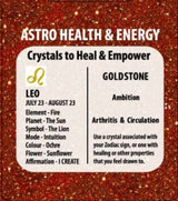 Zodiac Pendant - GoldStone Leo (Set of 6)
