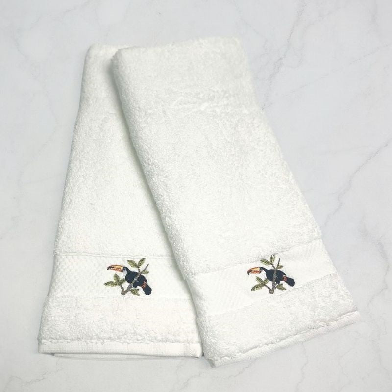 Embroidered Towel Gift Set - Toucan (Set of 2) - BAKSANA