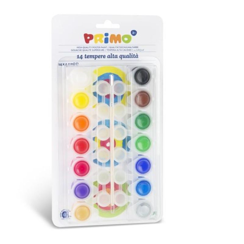 PRIMO POSTER PAINT 4.5ML POT SET OF 14 -