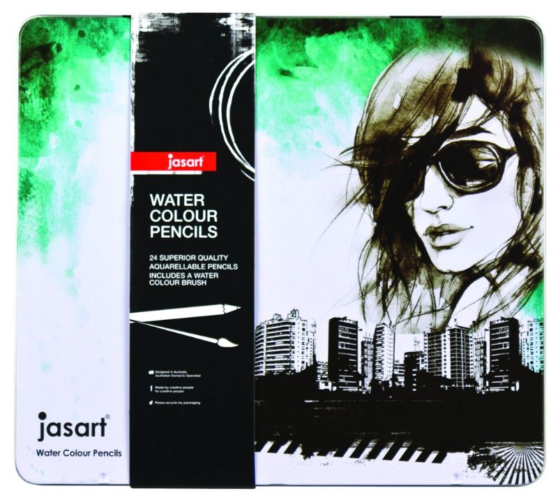 JASART STUDIO WATERCOLOUR PENCIL TIN -