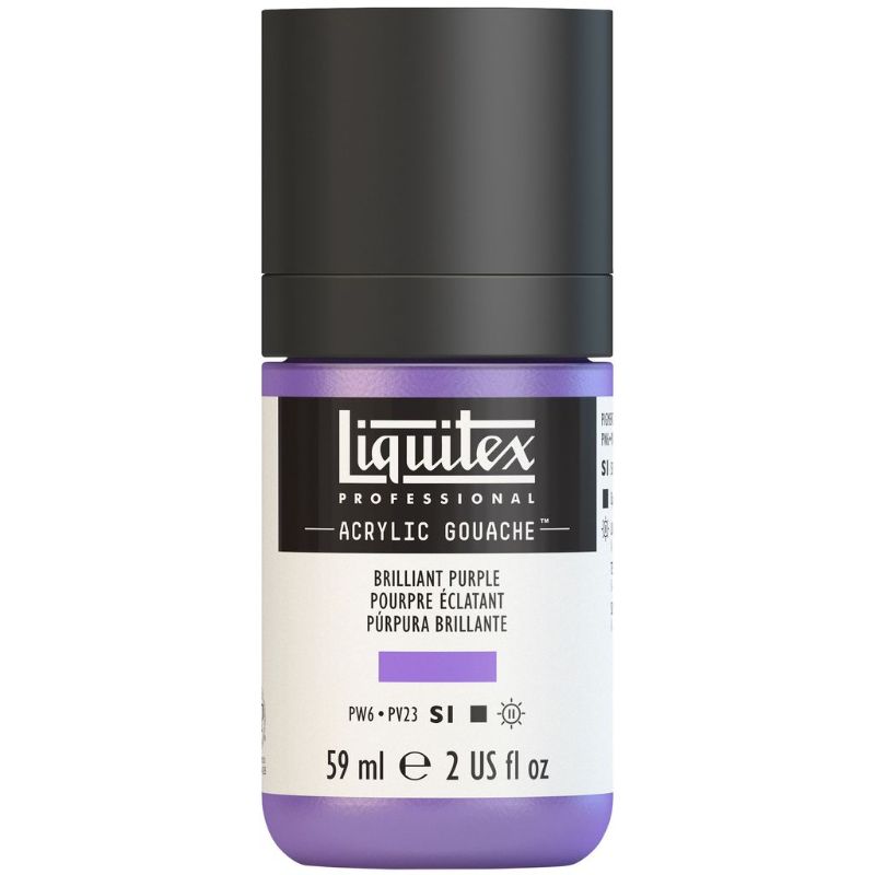 LIQUITEX PROFESSIONAL ACRYLIC GOUACHE 59ML - BRILLIANT PURPLE 590 S1