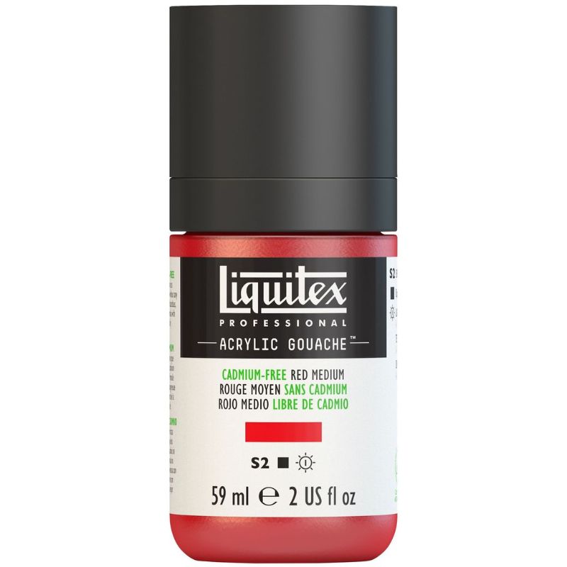 LIQUITEX PROFESSIONAL ACRYLIC GOUACHE 59ML - RED MEDIUM 894 S2