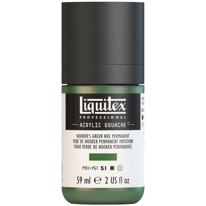 LIQUITEX PROFESSIONAL ACRYLIC GOUACHE 59ML - HOOKERS GREEN HUE PERM 224 S1