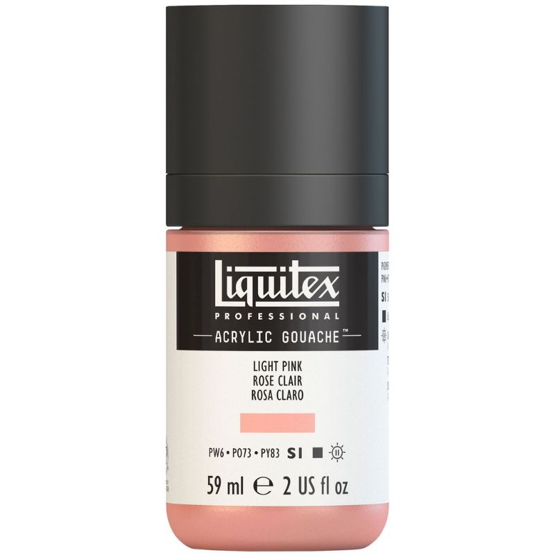LIQUITEX PROFESSIONAL ACRYLIC GOUACHE 59ML - LT PORTRAIT PINK 810 S1