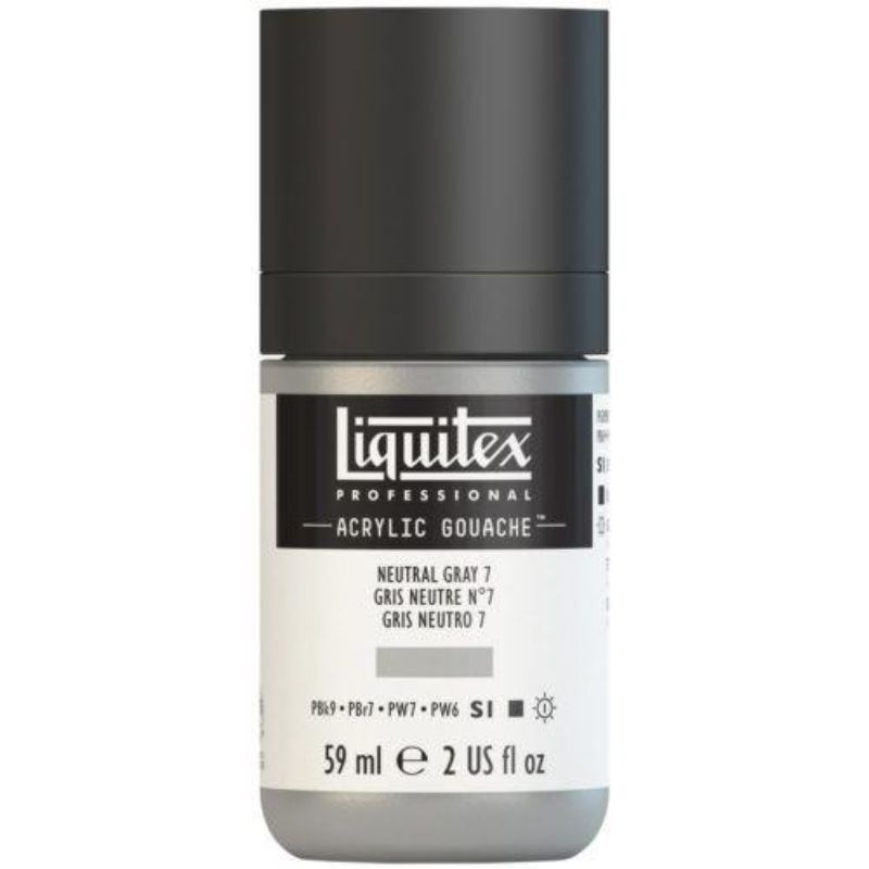 LIQUITEX PROFESSIONAL ACRYLIC GOUACHE 59ML - NEUTRAL GREY 7 600 S1