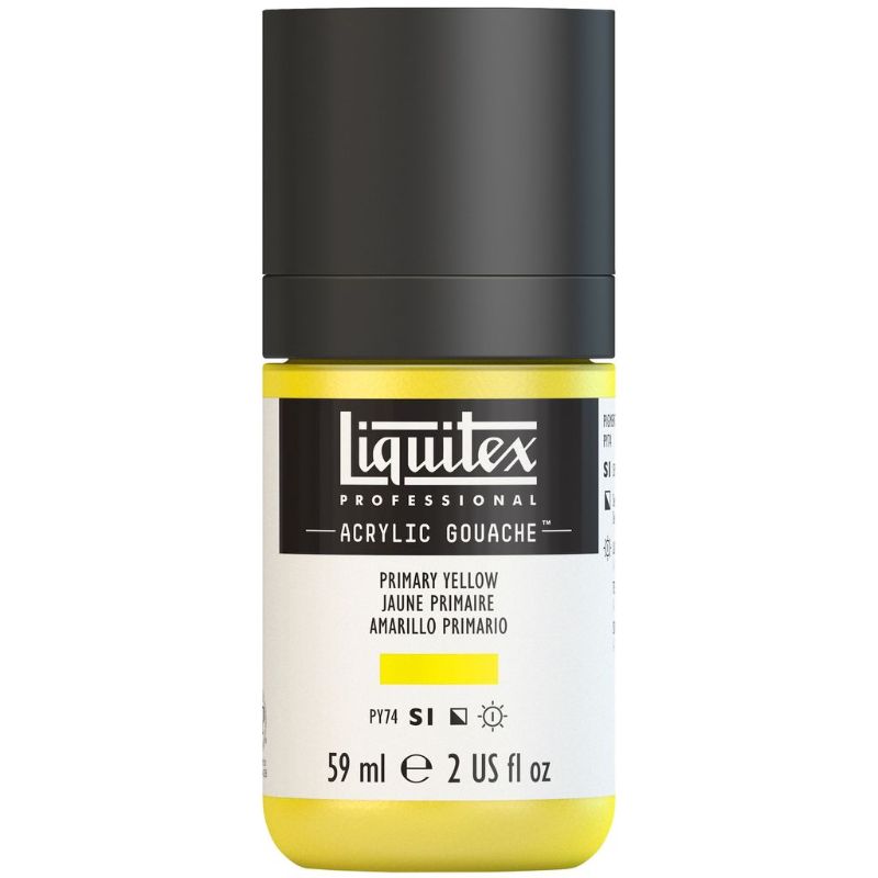 LIQUITEX PROFESSIONAL ACRYLIC GOUACHE 59ML - PRIMARY YELLOW 410 S1