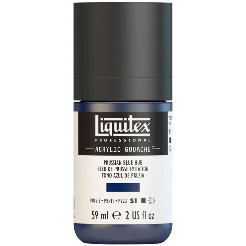 LIQUITEX PROFESSIONAL ACRYLIC GOUACHE 59ML - PRUSSIAN BLUE HUE 320 S1
