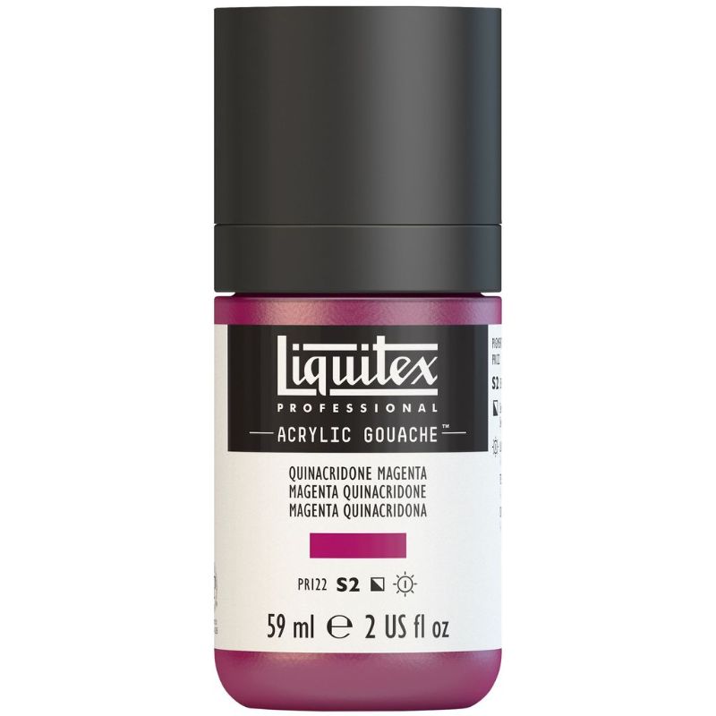 LIQUITEX PROFESSIONAL ACRYLIC GOUACHE 59ML - QUIN MAGENTA 114 S2