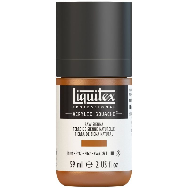 LIQUITEX PROFESSIONAL ACRYLIC GOUACHE 59ML - RAW SIENNA 330 S1