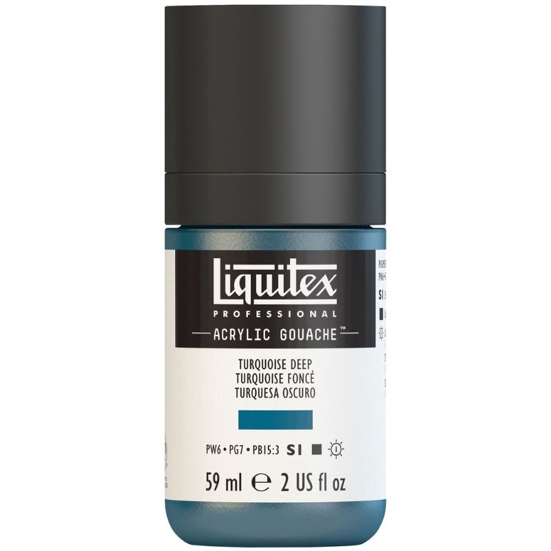 LIQUITEX PROFESSIONAL ACRYLIC GOUACHE 59ML - TURQUOISE DP 561 S1