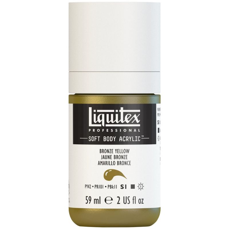 LIQUITEX PROFESSIONAL SOFT BODY ACRYLIC PAINT 59ML - BRONZE YELLOW 530 S1