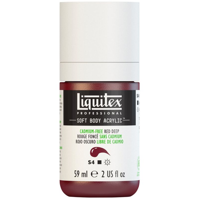 LIQUITEX PROFESSIONAL SOFT BODY ACRYLIC PAINT 59ML - CAD DREE RED DP 895 S4