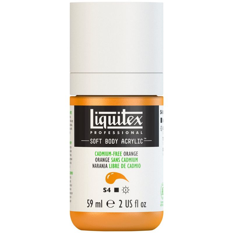 LIQUITEX PROFESSIONAL SOFT BODY ACRYLIC PAINT 59ML - ORANGE 892 S4