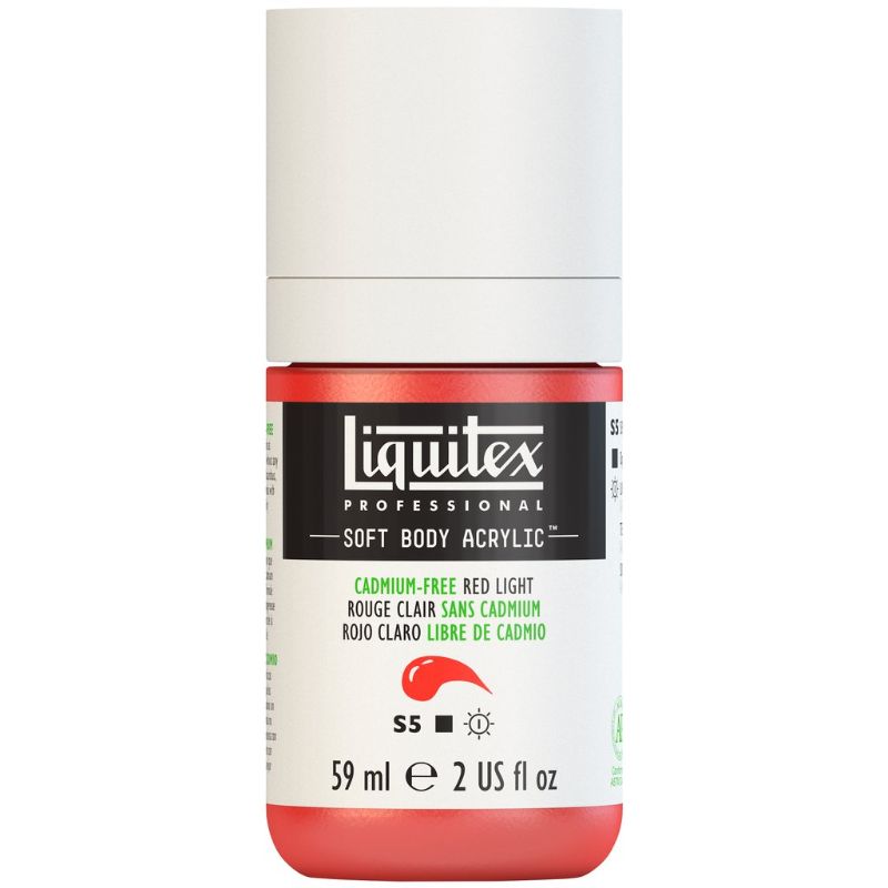 LIQUITEX PROFESSIONAL SOFT BODY ACRYLIC PAINT 59ML - RED LT 893 S5