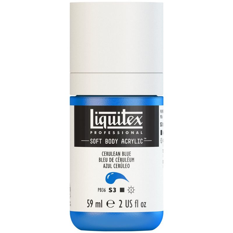 LIQUITEX PROFESSIONAL SOFT BODY ACRYLIC PAINT 59ML - CERUL BLUE 164 S3