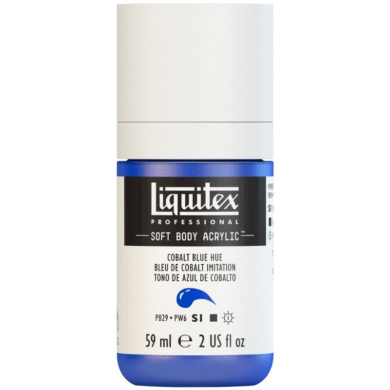 LIQUITEX PROFESSIONAL SOFT BODY ACRYLIC PAINT 59ML - COBALT BLUE HUE 381 S1