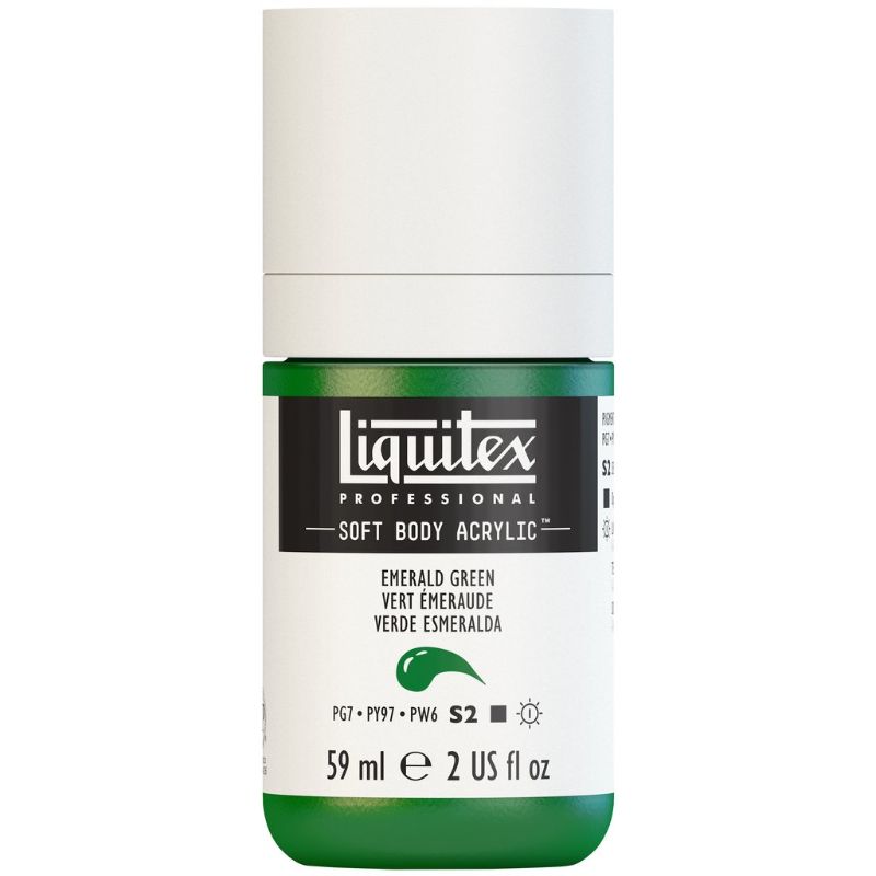 LIQUITEX PROFESSIONAL SOFT BODY ACRYLIC PAINT 59ML - EMERALD GREEN 450 S2