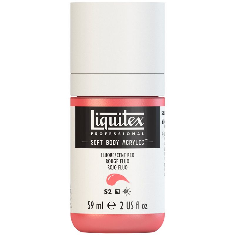 LIQUITEX PROFESSIONAL SOFT BODY ACRYLIC PAINT 59ML - FLUO RED 983 S2