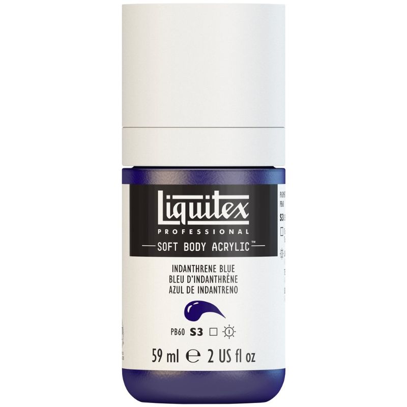 LIQUITEX PROFESSIONAL SOFT BODY ACRYLIC PAINT 59ML - INDAN BLUE 322 S3