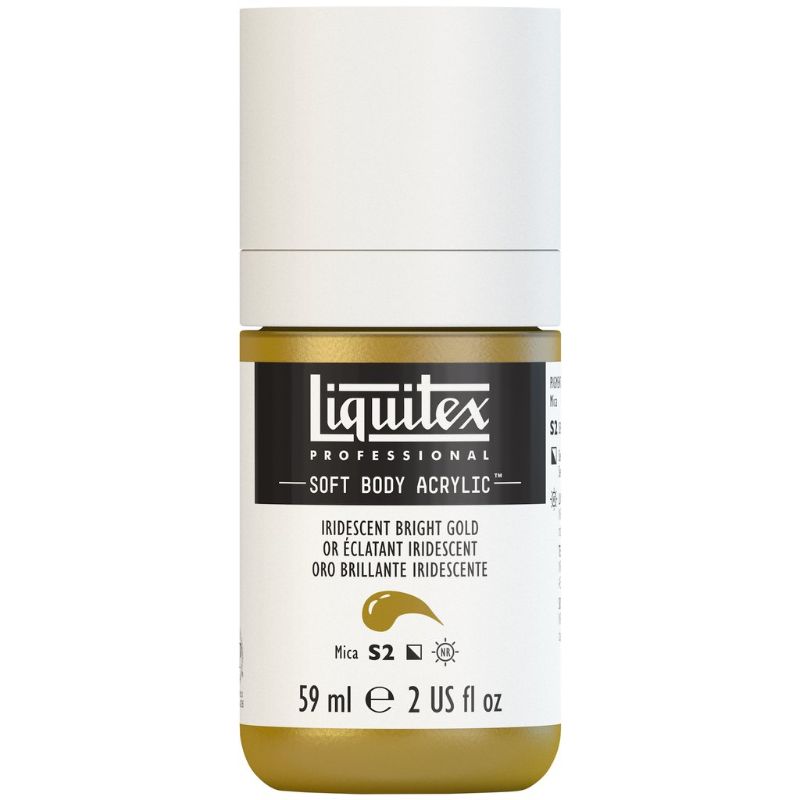 LIQUITEX PROFESSIONAL SOFT BODY ACRYLIC PAINT 59ML - IRID BRIGHT GOLD 234 S2