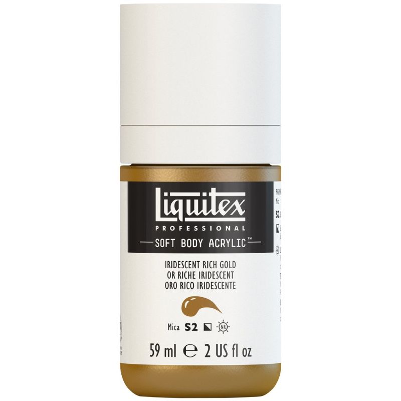 LIQUITEX PROFESSIONAL SOFT BODY ACRYLIC PAINT 59ML - IRID RICH GOLD 235 S2