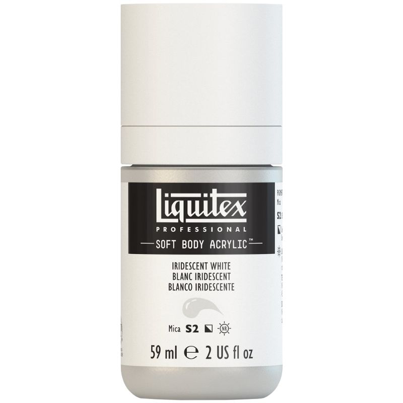 LIQUITEX PROFESSIONAL SOFT BODY ACRYLIC PAINT 59ML - IRID WHT 238 S2