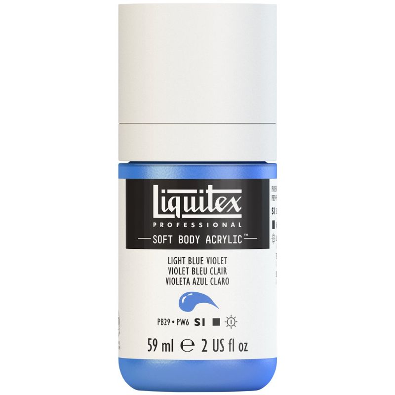 LIQUITEX PROFESSIONAL SOFT BODY ACRYLIC PAINT 59ML - LT BLUE VIOLET 680 S1