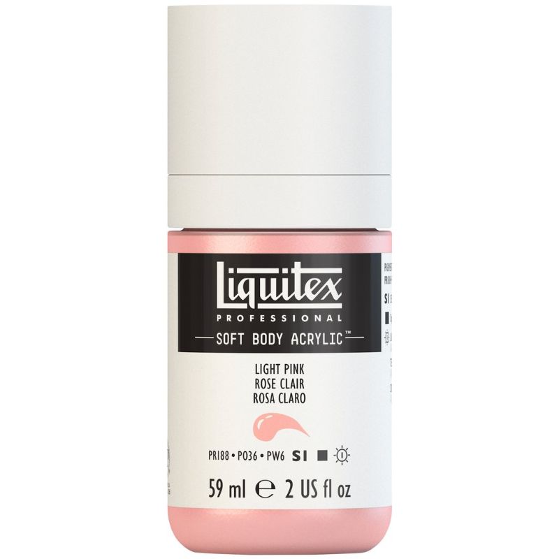 LIQUITEX PROFESSIONAL SOFT BODY ACRYLIC PAINT 59ML - LT PORTRAIT PINK 810 S1