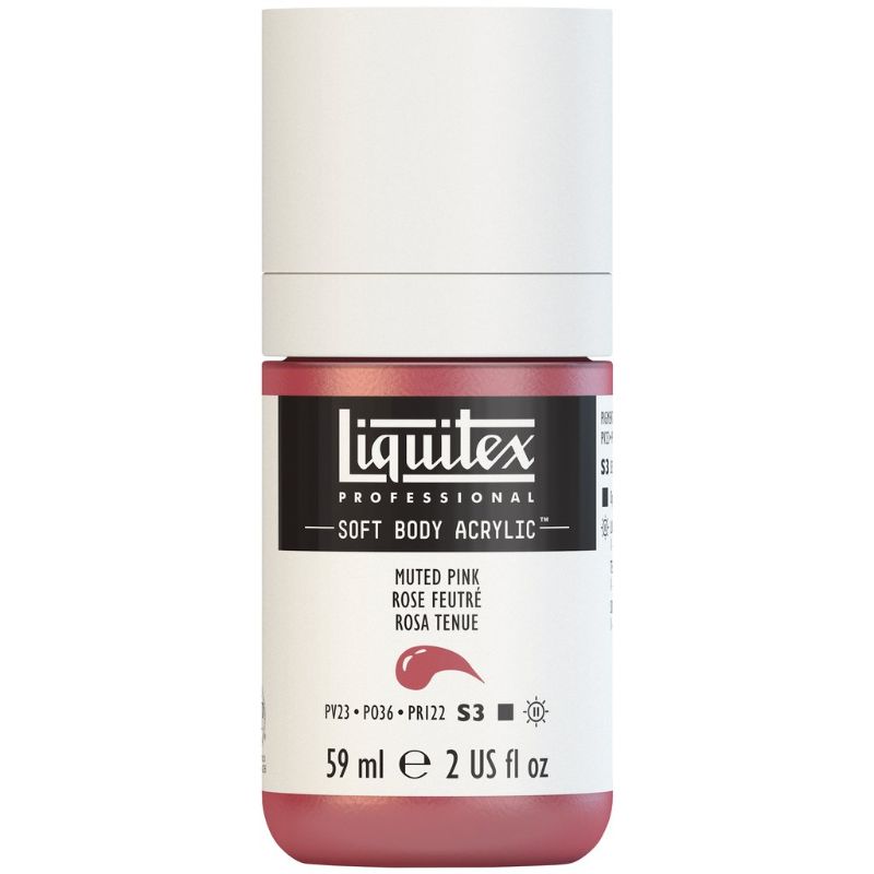 LIQUITEX PROFESSIONAL SOFT BODY ACRYLIC PAINT 59ML - MUTED PINK 504 S3