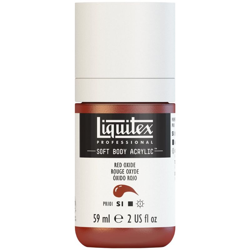 LIQUITEX PROFESSIONAL SOFT BODY ACRYLIC PAINT 59ML - RED OXIDE 335 S1