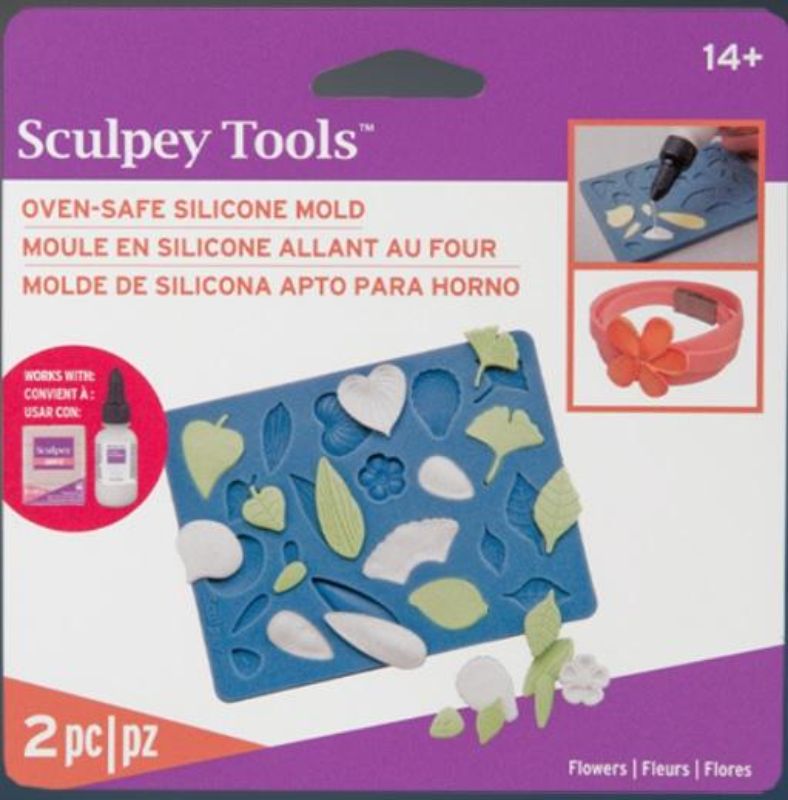 SCUPLEY SILICONE BAKEABLE MOLD - FLOWERS