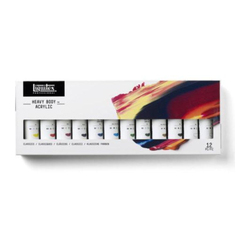 LiQUITEX PRO HEAVY BODY - ESSENTIALS SET OF 12 X59ML
