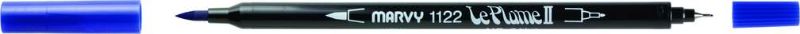 MARVY LE PLUME II DUAL TIP WATER BASED MARKER PEN - BLUE 3