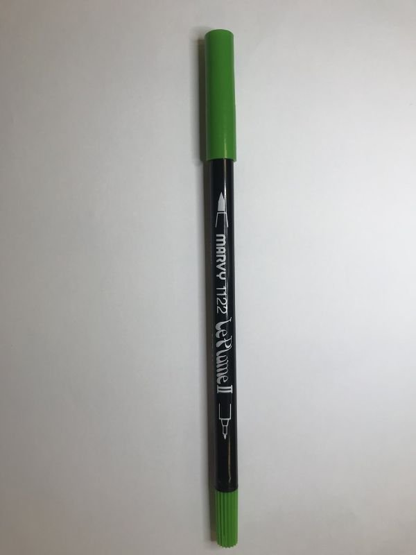 MARVY LE PLUME II DUAL TIP WATER BASED MARKER PEN - OLIVE BROWN 27
