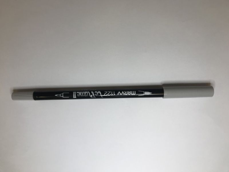 MARVY LE PLUME II DUAL TIP WATER BASED MARKER PEN - LIGHT COOL GREY 37