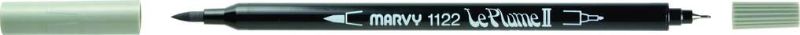 MARVY LE PLUME II DUAL TIP WATER BASED MARKER PEN - ASH GREY 39