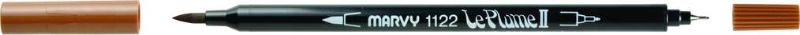 MARVY LE PLUME II DUAL TIP WATER BASED MARKER PEN - BURNT UMBER 54