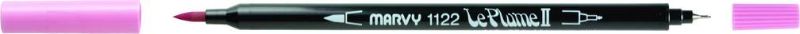 MARVY LE PLUME II DUAL TIP WATER BASED MARKER PEN - BUBBLEGUM PINK 67