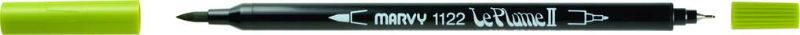 MARVY LE PLUME II DUAL TIP WATER BASED MARKER PEN - JUNGLE GREEN 96