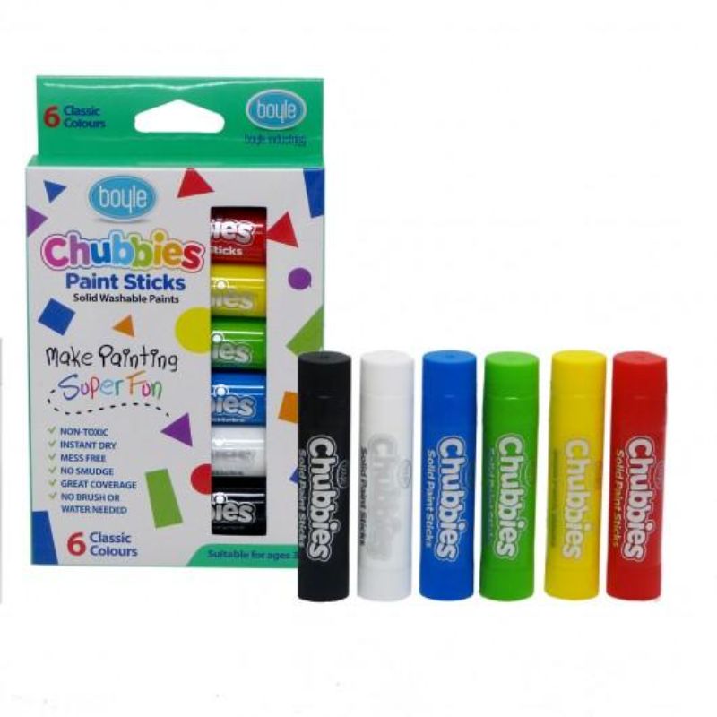 BOYLE CHUBBIES PAINT STICKS SET OF 6 -