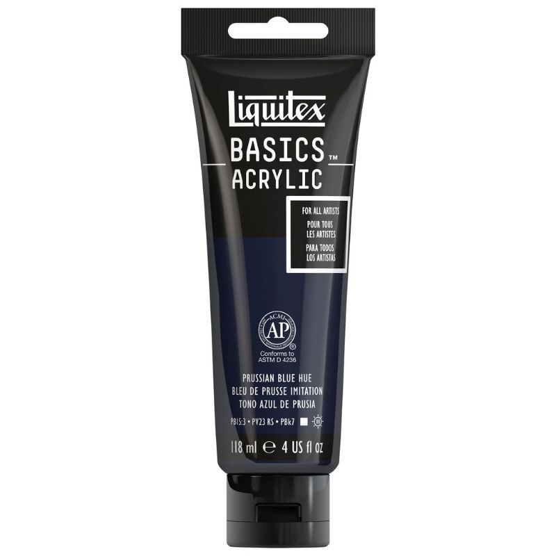 LIQUITEX BASICS ACRYLIC PAINT 118ML - PRUSSIAN BLUE HUE