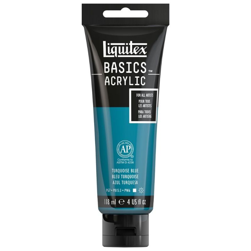 LIQUITEX BASICS ACRYLIC PAINT 118ML - TURQ BLUE