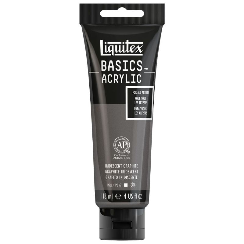 LIQUITEX BASICS ACRYLIC PAINT 118ML - IRIDESCENT GRAPHITE