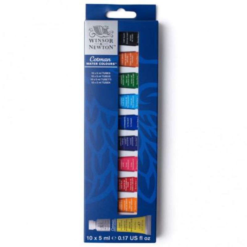 WINSOR AND NEWTON COTMAN 5ML ARRIVAL PAINT - SET -  SET 10