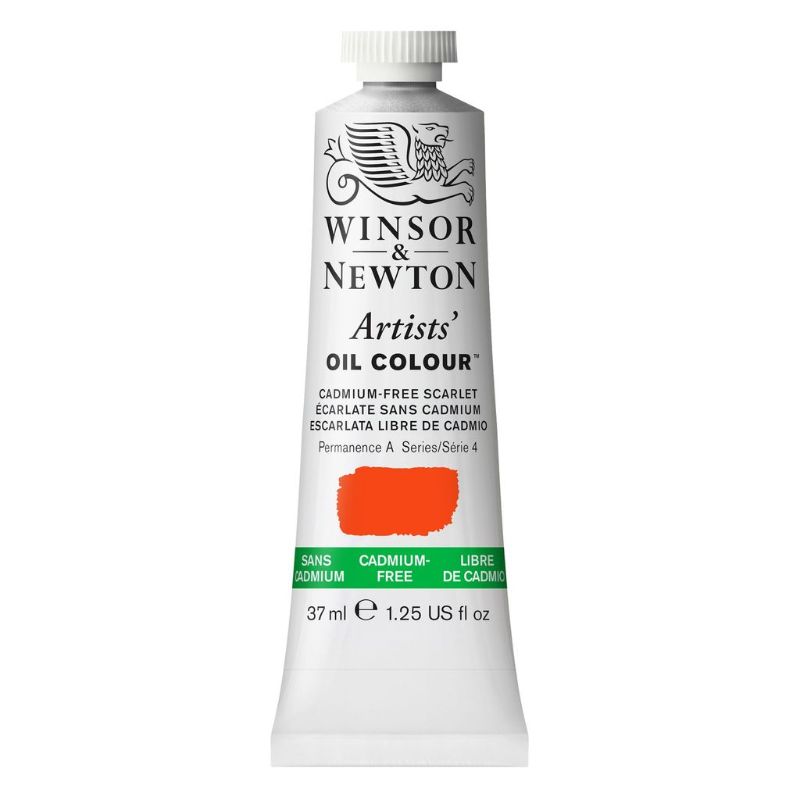 WINSOR AND NEWTON ARTISTS OIL PAINT 37ML CADMIUM FREE - SCARLET 903 S4