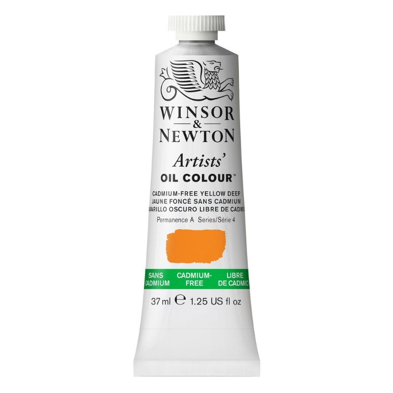 WINSOR AND NEWTON ARTISTS OIL PAINT 37ML CADMIUM FREE - YELLOW DP 891 S4