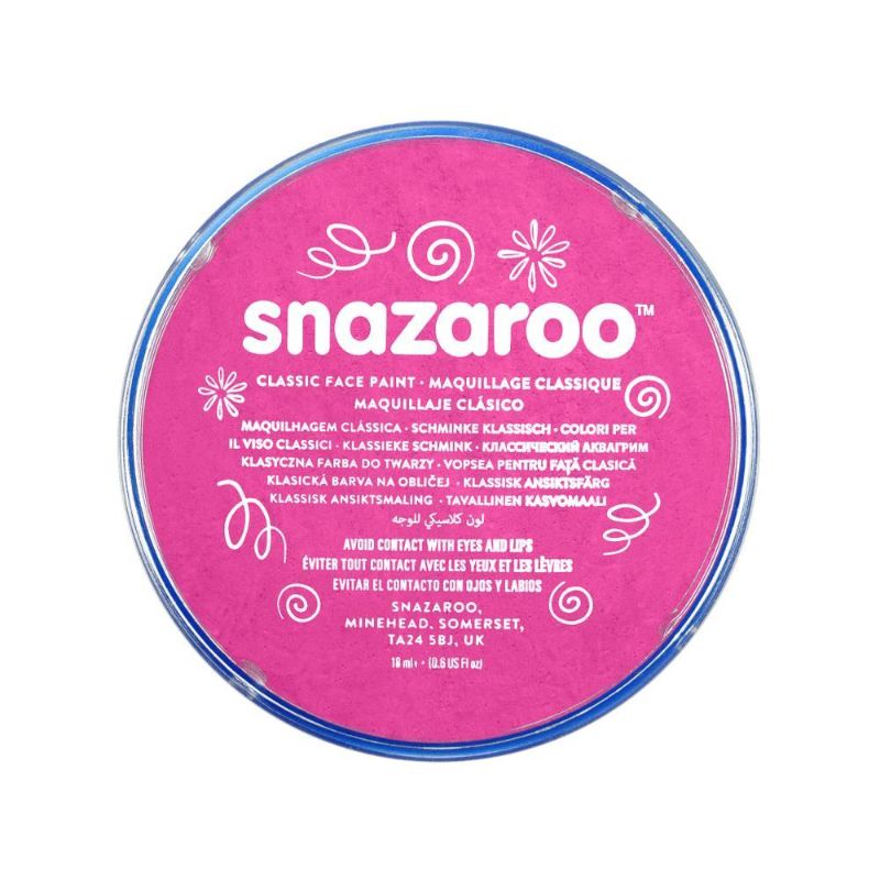 SNAZAROO FACE PAINT 18ML POT - BRIGHT PINK