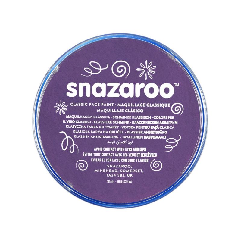 SNAZAROO FACE PAINT 18ML POT - PURPLE