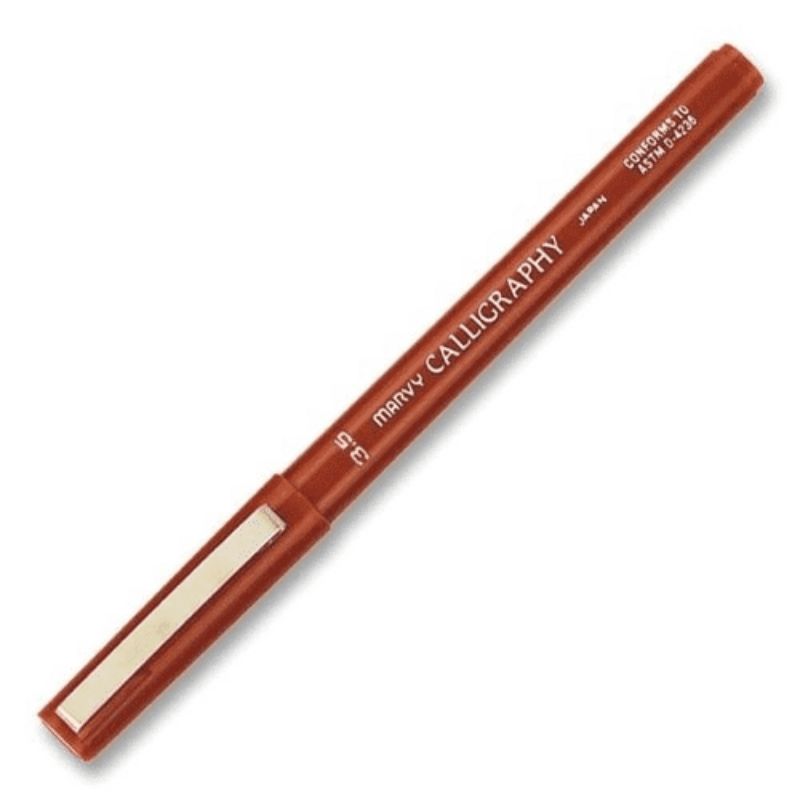 MARVY CALLIGRAPHY PEN 3.5MM - BURGANDY