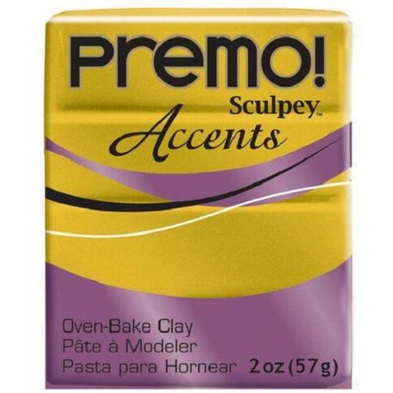SCULPEY PREMO ACCENT POLYMER CLAY - ANTIQUE GOLD 5517